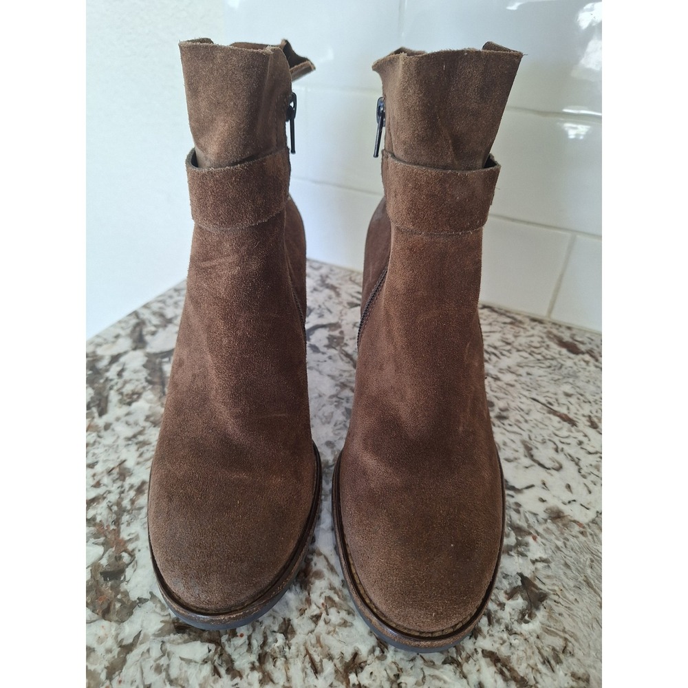Paul Green‎  brown suede heel ankle boots size 5,5/ 8 US